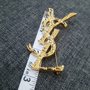 Authentic Saint Laurent YSL Pin Brooch